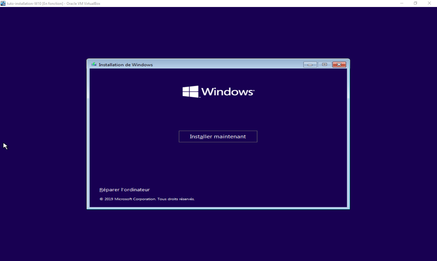 installer maintenant
